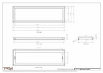 9.5x32.5 - Wall Vent - Modern Vent Cover -  Return Air Vent - TRM Metal  32.5x9.5