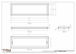 9.5x32 - Wall Vent - Modern Vent Cover -  Return Air Vent - TRM Metal  32x9.5