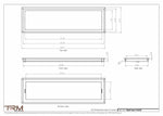 9.5x33 - Wall Vent - Modern Vent Cover -  Return Air Vent - TRM Metal  33x9.5