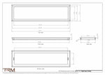 9.5x36 - Wall Vent - Modern Vent Cover -  Return Air Vent - TRM Metal  36x9.5