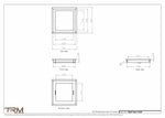 9.5x9 - Wall Vent - Modern Vent Cover -  Return Air Vent - TRM Metal  9x9.5