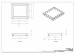9x10 - Wall Vent - Modern Vent Cover -  Return Air Vent - TRM Metal  10x9