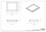 9x11 - Wall Vent - Modern Vent Cover -  Return Air Vent - TRM Metal  11x9