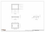 9x12.5 - Wall Vent - Modern Vent Cover -  Return Air Vent - TRM Metal  12.5x9