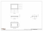 9x13.5 - Wall Vent - Modern Vent Cover -  Return Air Vent - TRM Metal  13.5x9