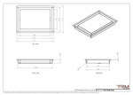 9x13 - Wall Vent - Modern Vent Cover -  Return Air Vent - TRM Metal  13x9