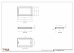 9x15.5 - Wall Vent - Modern Vent Cover -  Return Air Vent - TRM Metal  15.5x9