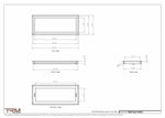 9x22.5 - Wall Vent - Modern Vent Cover -  Return Air Vent - TRM Metal  22.5x9