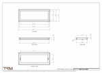 9x24.5 - Wall Vent - Modern Vent Cover -  Return Air Vent - TRM Metal  24.5x9
