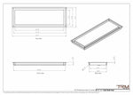 9x26 - Wall Vent - Modern Vent Cover -  Return Air Vent - TRM Metal  26x9