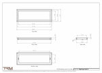 9x27.5 - Wall Vent - Modern Vent Cover -  Return Air Vent - TRM Metal  27.5x9