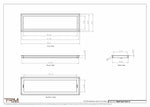 9x31.5 - Wall Vent - Modern Vent Cover -  Return Air Vent - TRM Metal  31.5x9