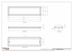 9x36.5 - Wall Vent - Modern Vent Cover -  Return Air Vent - TRM Metal  36.5x9