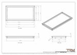 12x24 wall vent cover, dimensions drawing