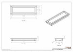 5x17 wall vent cover, dimensions drawing