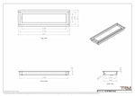 5x18 wall vent cover, dimensions drawing