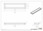 5x24 wall vent cover, dimensions drawing