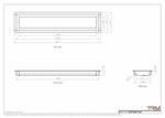 5x25 wall vent cover, dimensions drawing