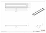 5x31 wall vent cover, dimensions drawing