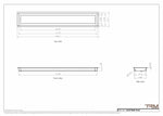 5x32 wall vent cover, dimensions drawing