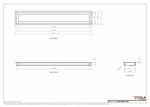 5x33 wall vent cover, dimensions drawing