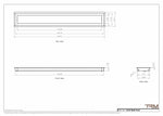 5x36 wall vent cover, dimensions drawing