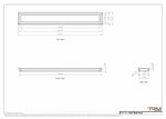 5x41 wall vent cover, dimensions drawing