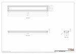 5x43 wall vent cover, dimensions drawing