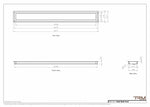 5x46 wall vent cover, dimensions drawing