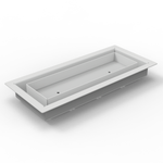 2x25 Classic Drop-in Air Vent, Flush Floor-Matching, All Metal, Floor Vent Cover (25x2)