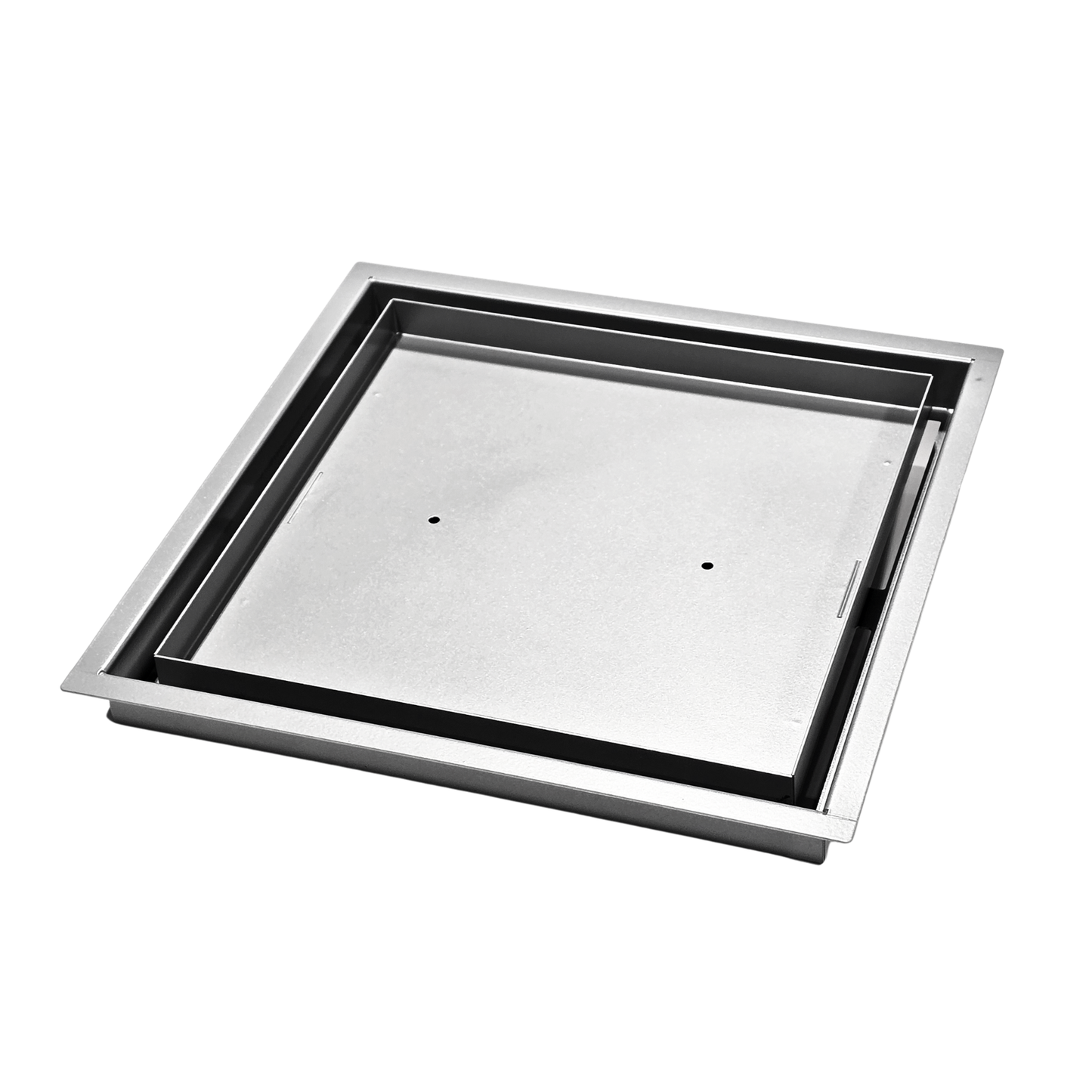 10x12 Classic Drop-in Air Vent, Flush Floor-Matching, All Metal, Floor Vent Cover (12x10)