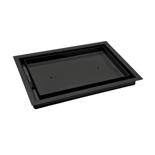 18.25x41 - Classic Drop-in Air Vent, Flush Floor-Matching, All Metal, Floor Vent Cover - TRM Metal 41x18.25