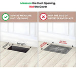 How to measure a duct opening for a wall vent
