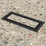 4"X12" Drop-in Air Vent, Flush Floor-Matching, All Metal, Floor Vent Cover