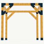 Pergola Kit with Stiffeners - 4x4