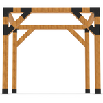 Pergola Kit with Stiffeners - 4x4