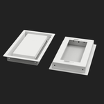 22x53.5 - Wall Vent - Modern Vent Cover -  Return Air Vent - TRM Metal  53.5x22