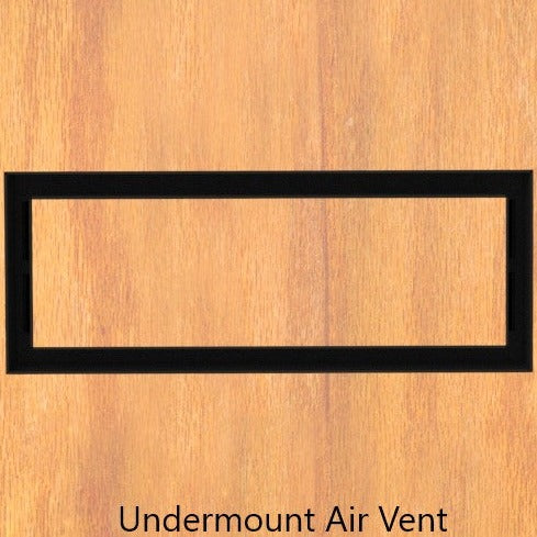 4"X10" Undermount Air Vent, Floor-Matching, All Metal, Floor Vent Cover