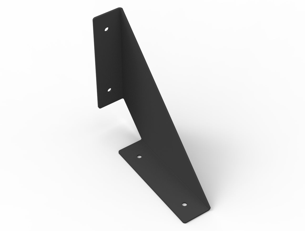 Smart Angle Shelf Brackets - Black - 14G Gauge